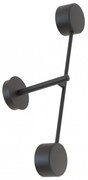 Lampada da parete in acciaio NATSU K2 nero 2xGX53 Colore del corpo Nero