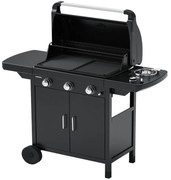 Barbecue a Gas 3 fuochi Campingaz Compact 3 EXS Griglia Piastra In Ghisa Fornell