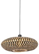 Lampada a sospensione orientale bambù nero 50 cm - Ostrava