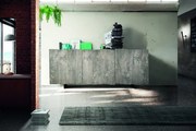 Credenza ISCHIA rovere nodato 198&#215;50 cm H 81 cm (Beton)