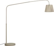 Lampada da terra per esterni Japandi beige con paralume in corda IP44 - Arc Jayla