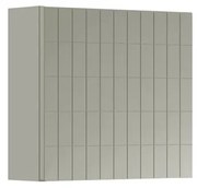 Pensile bagno Pixel laccato opaco grigio pastello, 1 anta apertura da sinistra P 17 x L 40 x H 40 cm