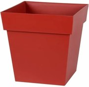 Vaso EDA Rosso Quadrato 32 x 32 x 32 cm