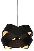 Lampada a sospensione moderna nera - Cloth