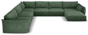 Divano angolare verde scuro (angolo sinistro) Vanda - Mazzini Sofas