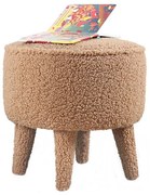 Sgabello PIXI Ø 38 cm, marrone