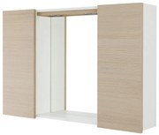 Specchio Contenitore 90x60 Cm Due Ante Con Illuminazione Led Feridras "Stella" Larice
