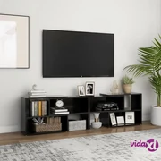 VidaXL Mobile Porta TV Nero 100x35x40 cm in Legno Multistrato