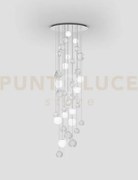 Oto sospensione rc bianco rigadin acciaio specchiato 12 luci attacc...