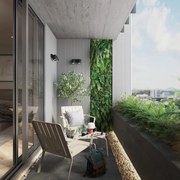 Set tavolo e sedie Idaho NATERIAL in alluminio beige per 2 persone