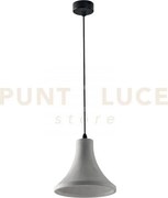 Lampadario a sospensione ando forma geometrica grigia 1 luce attacc...