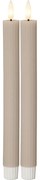 Candele LED in set da 2 (altezza 25 cm) Flamme Stripe - Star Trading