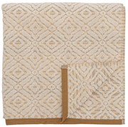 Asciugamano in cotone senape/crema 140x70 cm Malou - Bloomingville