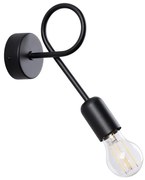 Sollux SL.1433 - Applique LOOP 1xE27/15W/230V nero