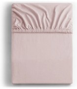 Lenzuolo con angoli rosa chiaro in jersey 140x200 cm Amber – Restilo