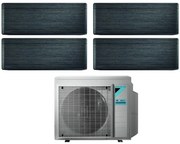 Daikin - Climatizzatore Condizionatore Bluevolution Quadri Split Inverter serie stylish real blackwood 7+7+7+7 con 4MXM80N R-32 Wi-Fi Integrato