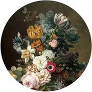 KEK Amsterdam Carta da parati panoramica Golden Age Flowers 11 Circle - M - 1.9m