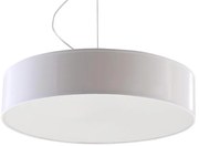 Lampadario a sospensione con filo ARENA 45 3xE27/60W/230V bianco