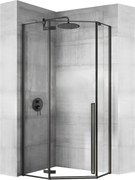 Cabina doccia DIAMOND BLACK MAT 100x100