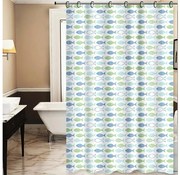 Tenda doccia TORO PREMIUM 178x199 cm blu/verde