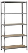 Scaffale SimonRack Metallo Legno Grigio (180 x 80 x 40 cm)