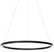 Lampada a sospensione nera 80 cm con LED dimmerabile in 3 fasi - Girello