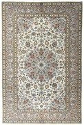 Kashan Tappeto 300 x 200 Beige (Iran) Annodato A Mano