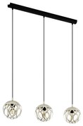 Eglo 99072 - Lampadario a sospensione con filo MIRTAZZA 3xE27/60W/230V