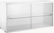 Vetrina con ante battenti in vetro String System, larg. 78 x prof. 30 cm