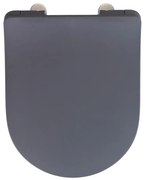 WENKO 23828100-WC sedile WC SEDILO 45,2x36,2 cm grigio/argento