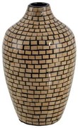 Vaso Nero Beige Bambù 18 x 18 x 30 cm