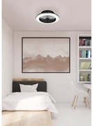 Ventilatore da soffitto Alisio WiFi nero, Ø 52.5 cm, CCT, dimmerabile, MANTRA IP20