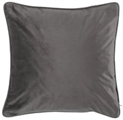 Cuscino grigio scuro vellutato, 45 x 45 cm - Tiseco Home Studio