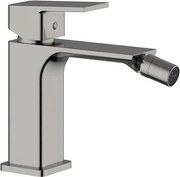 Rubinetto per bidet getto aerato Axum nichel satinato con piletta