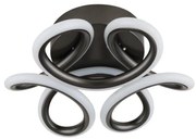 Globo 67386-24A - Lampada LED da soffitto MELISAND 24W/230V Ø26 cm nera