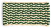 HAY - Coco Stripe Wave Tappetino per Porta Scuro Verde/Bianco Hay