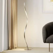 Lindby lampada LED da pavimento Criostal, RGBW, dimmerabile, telecomando