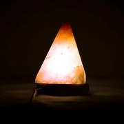 Lampada di Sale Himalayano USB Rosa naturale a forma di Piramide 600gr