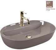 Lavabo da appoggio REA Aura 61 Beige Shiny