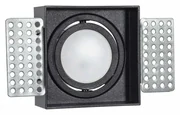 Portafaretto da Incasso GU10 Quadrato Orientabile 80x80mm - Nero Colore del corpo Nero