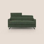 Loto divano letto salvaspazio materasso H18 cm con piedi alti in morbido tessuto impermeabile T14 verde