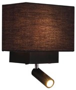 Zambelis H59 - Applique a LED LED/3W + 1xE27/40W/230V nero