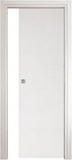 Porta scorrevole con telaio colore frassino bianco 90x210 cm