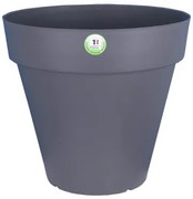 Vaso Riviera 414076 Rotondo Grigio Plastica