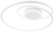 Plafoniera Moderna Dali Oz Metallo Bianco Led 48W 3000K Luce Calda