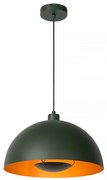 Lucide Lampada a sospensione regolabile in altezza con diffusore a campana in acciaio Siemon - 40W VERDE