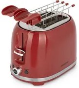 Tostapane 2 fette 7 livelli di tostatura 850 W rosso