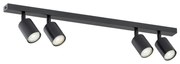 Lampadario da Soffitto FLASH 4 Black GU10 Colore Nero