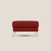 Star Pouf con piedini alti in tessuto smacchiabile T05 rosso