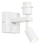 Applique moderna bianca con luce di lettura - Brescia